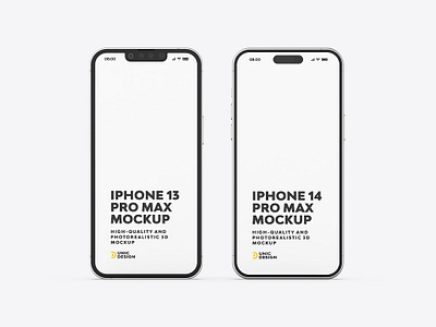 iPhone 13 and iPhone 14 Mockup 13 14 apple design device device mockup ios iphone iphone mockup max mockup phone pro psd screen smartphone template