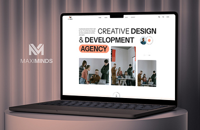 Creative Agency Home Page 2 - MEXIMINDS - Webflow Template agency home page agency landing page agencytemplate creative agency creative agency landing page hero page landing page meximinds web design webflow template website website design