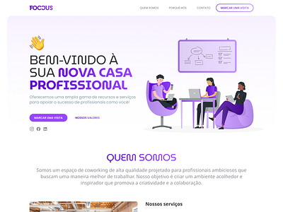 Foccus - Sua Nova Casa Profissional branddesign branddesigner branding design graphic design identidade visual illustration logo ui ui designer ui love ux designer ux ui vector