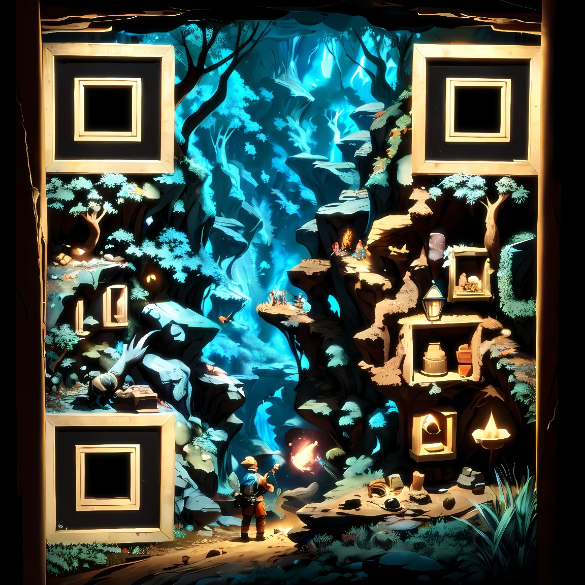 Forest with just a scan aiqrcodefeatures artificialintelligence branding customqrcode digital digitalinnovation innovativeqrcode interactiveqrcode qr qrcode qrcodedesign qrcodemagic qrcodetech technology