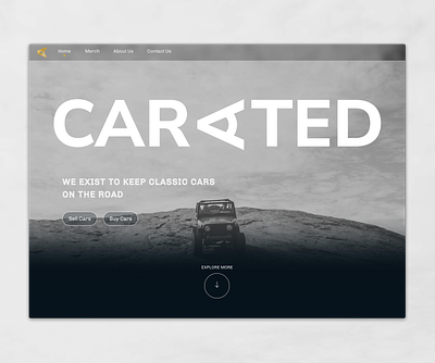 Automotive automotive branding landing page sell car ui