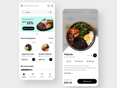 Food App Design app design clean ui delivery app delivery services ecommerce food store fast food feijoada fluttertop food and drink food app food delivery food delivery application food delivery service food order food ordering app mobile app payment method restaurant snacks snacks ordering application