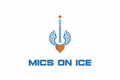 Mics On Ice Logo Design corporate identity.
