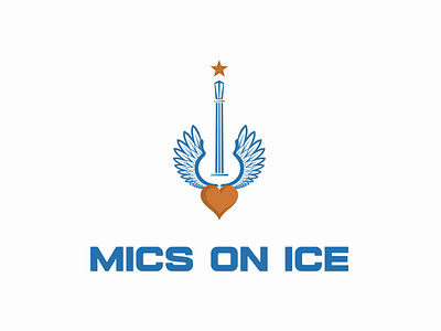 Mics On Ice Logo Design corporate identity.