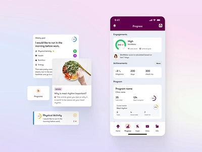 Lifeness - Personalized Obesity Treatment Assistant ai animation design desktop digitaldesign food lifestyle medtech mobileapp obesity produc produktdesign ui ux uxui uxuidesign wellbeing wellness