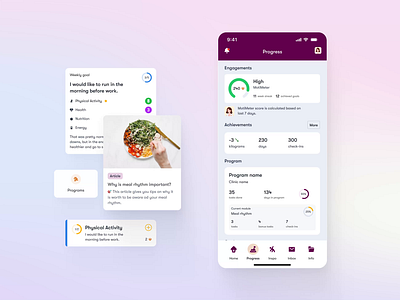 Lifeness - Personalized Obesity Treatment Assistant ai animation design desktop digitaldesign food lifestyle medtech mobileapp obesity produc produktdesign ui ux uxui uxuidesign wellbeing wellness