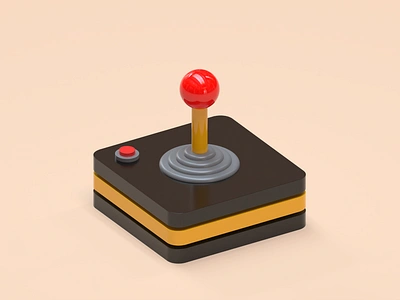 3D joystick ICON / JOYPAD 3d animation branding design game graphic design icon illustration joystick logo motion graphics typography ui ux vector