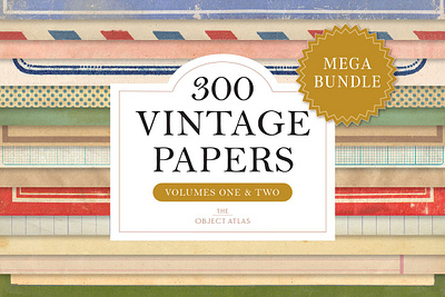 BUNDLE 300 Vintage Papers Vols. 1+2 bundle paper background scrapbook elements scrapbook paper scrapbook paper pack scrapbooking elements scrapbooking paper pack textural overlay texture background texture overlay textured paper vintage paper texture