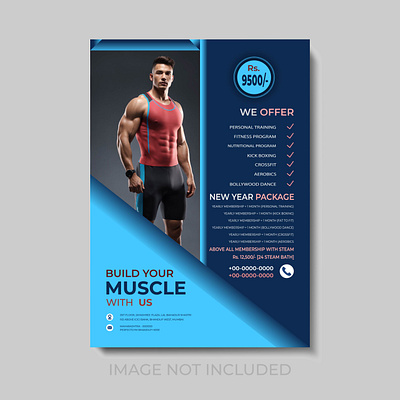 Fitness Flyer Template gradient