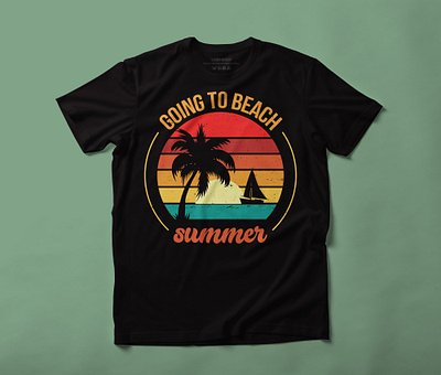 vintage t shirt design beach graphic design illustration summer t shirt t shirt design vintage