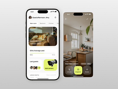 Video Surveillance App UI appdesign application appui design interface interfacedesign ios iosapp ui uidesign ux uxdesign uxui videosurveillance