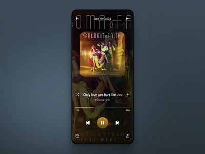 Daily UI Challenge- Music Player branding dailyuichallenge entertainment figma illustration music musicplayer product design ui ui design uichallenge