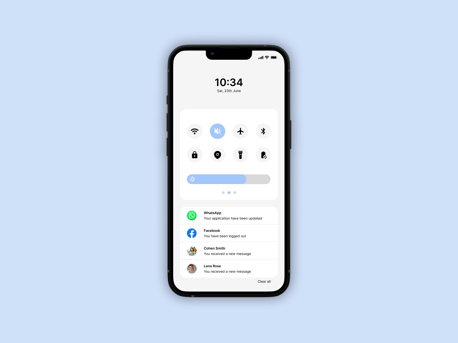 Notification drawer | Daily UI Challenge #78 mobile design notifications ui ui design