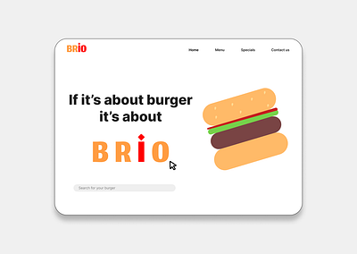 Brio web animation branding figma ui ux webdesign white