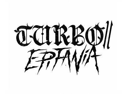 TURBO // Epifanía - Lettering type branding brush calligraffiti calligraphy clip cruz cafune custom type design gothic graphic design handlettering handmade handwritten illustration lettering logo music type design typography wordmark