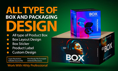 🎨 Looking for a Highly Professional Box Packaging Design Expert graphic design topdesigner