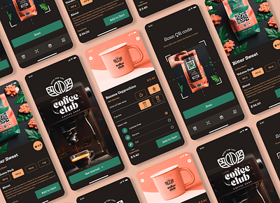 Coffee Shop App app branding design graphic design logo ui ux web