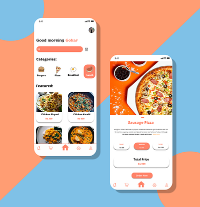 Resturant App Design app app design figma ui