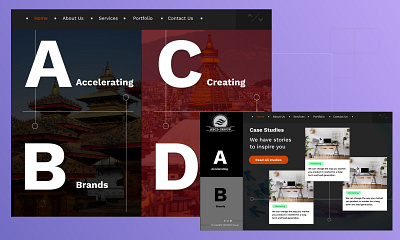 ABCD Group creative ui web design