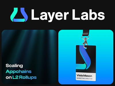 Layer Labs | Visual Identity blockchain branding branding and identity coin crypto branding identity branding laboratory logo logo design logotype saas