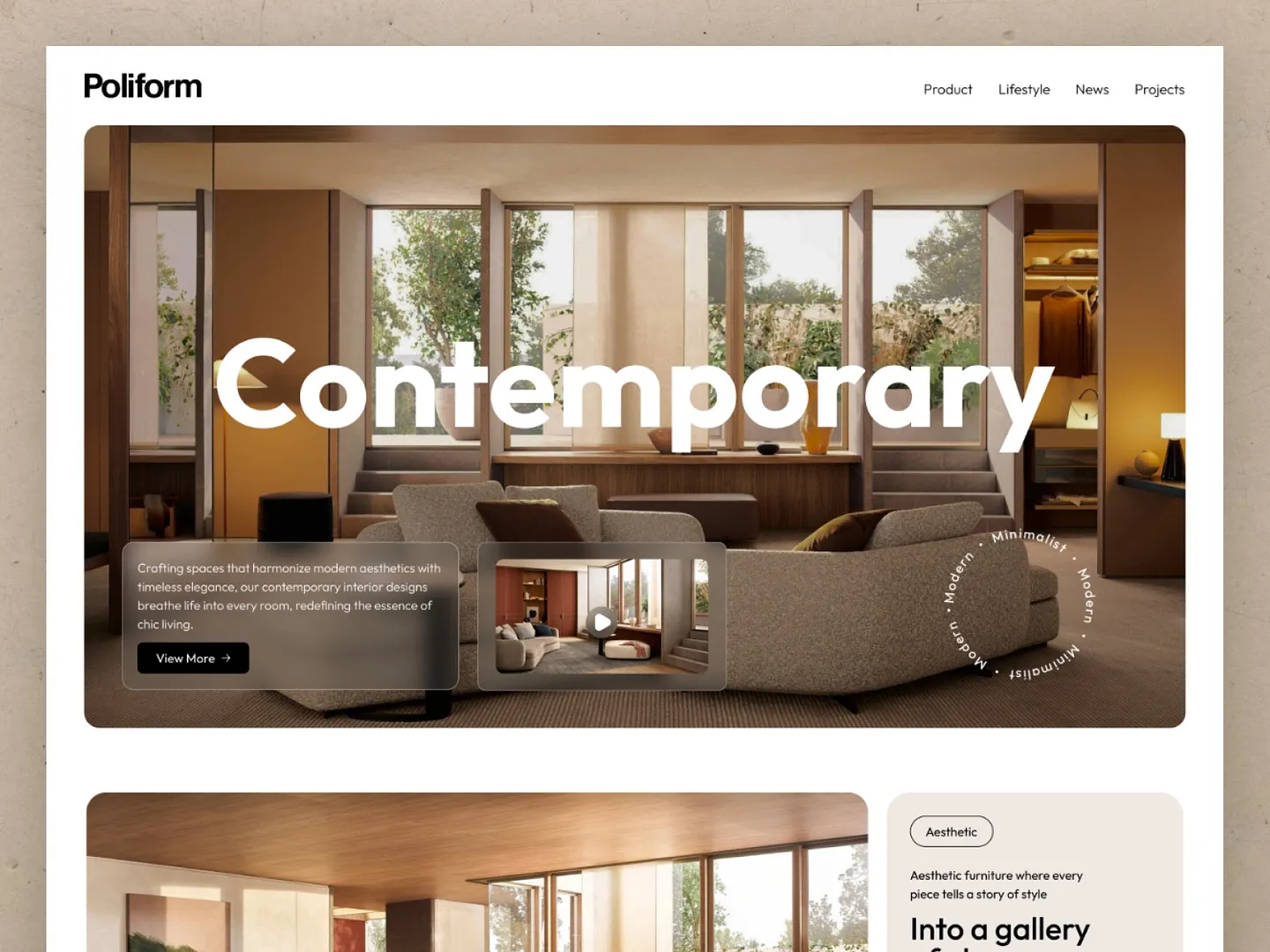 Architect Website: Modern Minimalist Design Inspiration