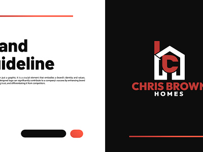 CHRIS BROWN HOMES LOGO DESIGN 3d animation brand identy brandguideline branding design graphic design illustration logo logos ui vector