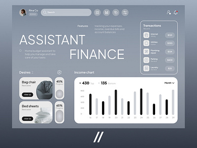 💰 Streamline Your Finances with Our Web App! branding dashboard design finance logo management ui ux