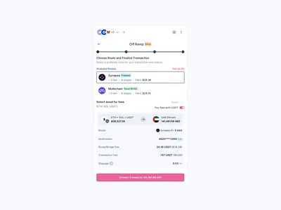 Chain Abstraction: View Summary blockchain crypto defi design figma product ui