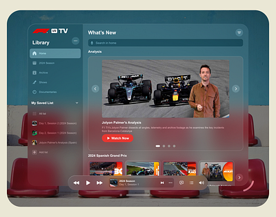 F1: VR TV Concept design f1 formula 1 product design tv ui ux vr