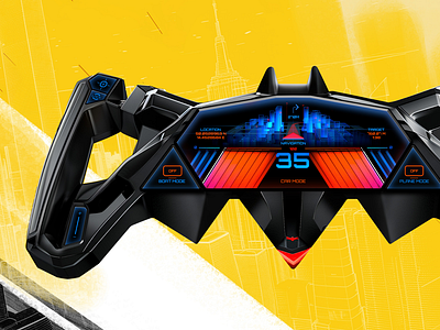 Batman Anniversary animation bat batman batmobile button car cluster concept design hmi illustration inspiration motion navigation power speed steering wheel ui vehicle