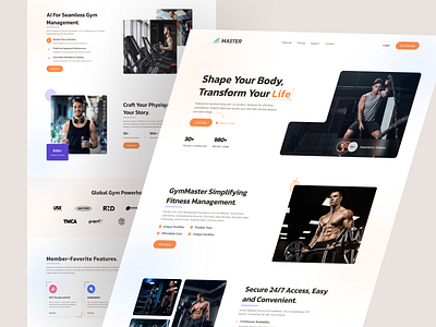 Gym website design fitness fitness club fitness landing page fitness web design fitness website gym gym agency gym design gym landing page gym platform gym website gym workout online gym platform social fitness website workout gym