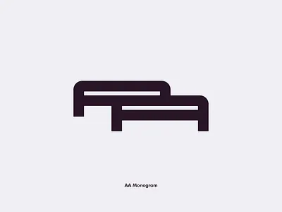 'AA' Monogram branding geometric graphic design logo design logo designer logotype minimal modern ui vector
