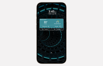 Weather Widget android app design behance dailyui design designinspiration dribble figma iphone mockups prototyping trennding typography ui user interface weather widget