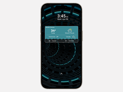 Weather Widget android app design behance dailyui design designinspiration dribble figma iphone mockups prototyping trennding typography ui user interface weather widget
