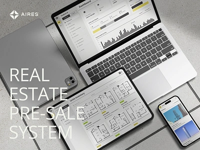 AIRES - Web Design for Real Estate Pre-sale Web App System app app dashboard app design app interfaces app ui best app design custom app design hotel website modern app real estate real estate website top app development companies ui ux design web web app web dashboard web design web ui webdesign