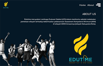 Webdesign for edutime education graphic design ui