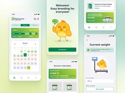 Daily Activity Tracking App for Farmers app bonus branding catalog chart coin dashboard design finish graphic design grow illustration photo process schedule timeline ui ux