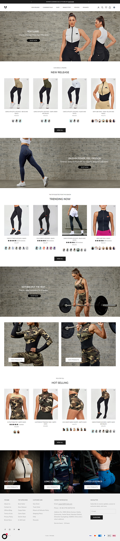 Firmab Gym Store branding ecommerce ecommerce store fitness store gym store responsive design shopify shopify store webdesign website design