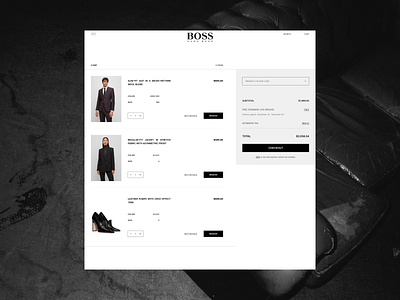 HUGO BOSS — Brand IDENTITY.ㅤㅤㅤㅤㅤㅤㅤㅤㅤㅤㅤㅤㅤㅤㅤㅤㅤㅤㅤㅤㅤㅤㅤㅤ / Cart brand design branding company design designer fashion figma homepage hugo boss interface landing redesign concept style ui uiux user interface web web design website website design