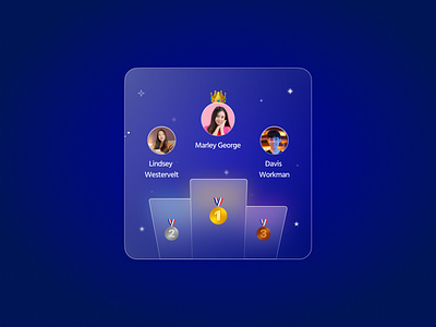 Leaderboard card design glassmorphism gradient graphic design leaderboard ui ui design web3 winner