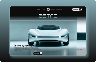 Electric Vehicle Landing Page design electric vehicle landing page