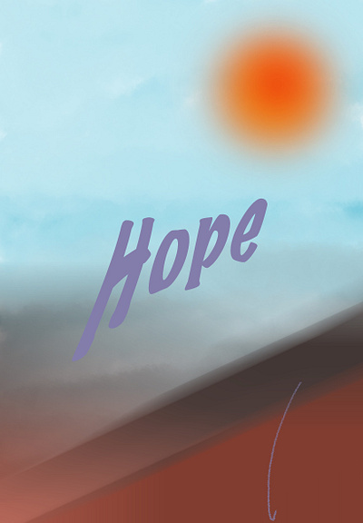 HOPE graphic design procreate