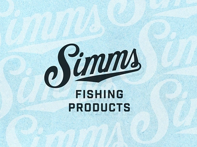 Simms Fishing Apparel Design apparel apparel design bozeman branding custom lettering fly fishing fly shop heritage lettering logo design logo designer montana retro script simms fishing vintage