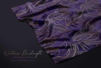 Wisteria Midnight Collection apparel design fashion design pattern design textile design