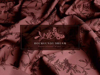 Burgundy Dream Collection apparel design fashion design pattern design textile