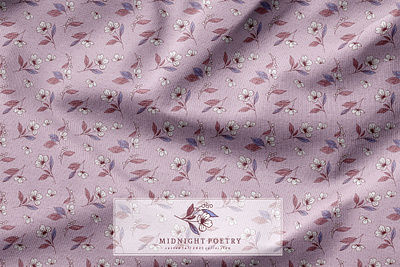 Midnight Poetry Collection apparel design fashion design pattern design textile design
