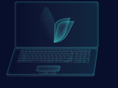 Glassmorphic design Laptop glassmorphic design glassmorphism laptop laptop illustration