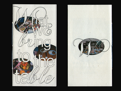 What We Bring To The Table ZINE adobe photoshop composition design editorial editorial design graphic design layout magazine photography storytelling typography zine