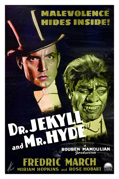hekyll and jyde hyde illustration jekyll