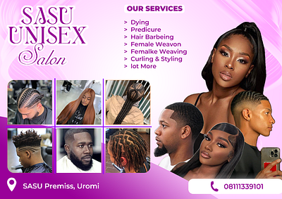 Unisex Flyer Design 3d adobe animation babbing branding graphic design haircut logo motion graphics photoshop saloon ui uniesx design